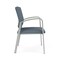 Lesro Newport Wide Guest Chair Metal Frame, Silver, RF Serene Upholstery NP1201 - alternate 3